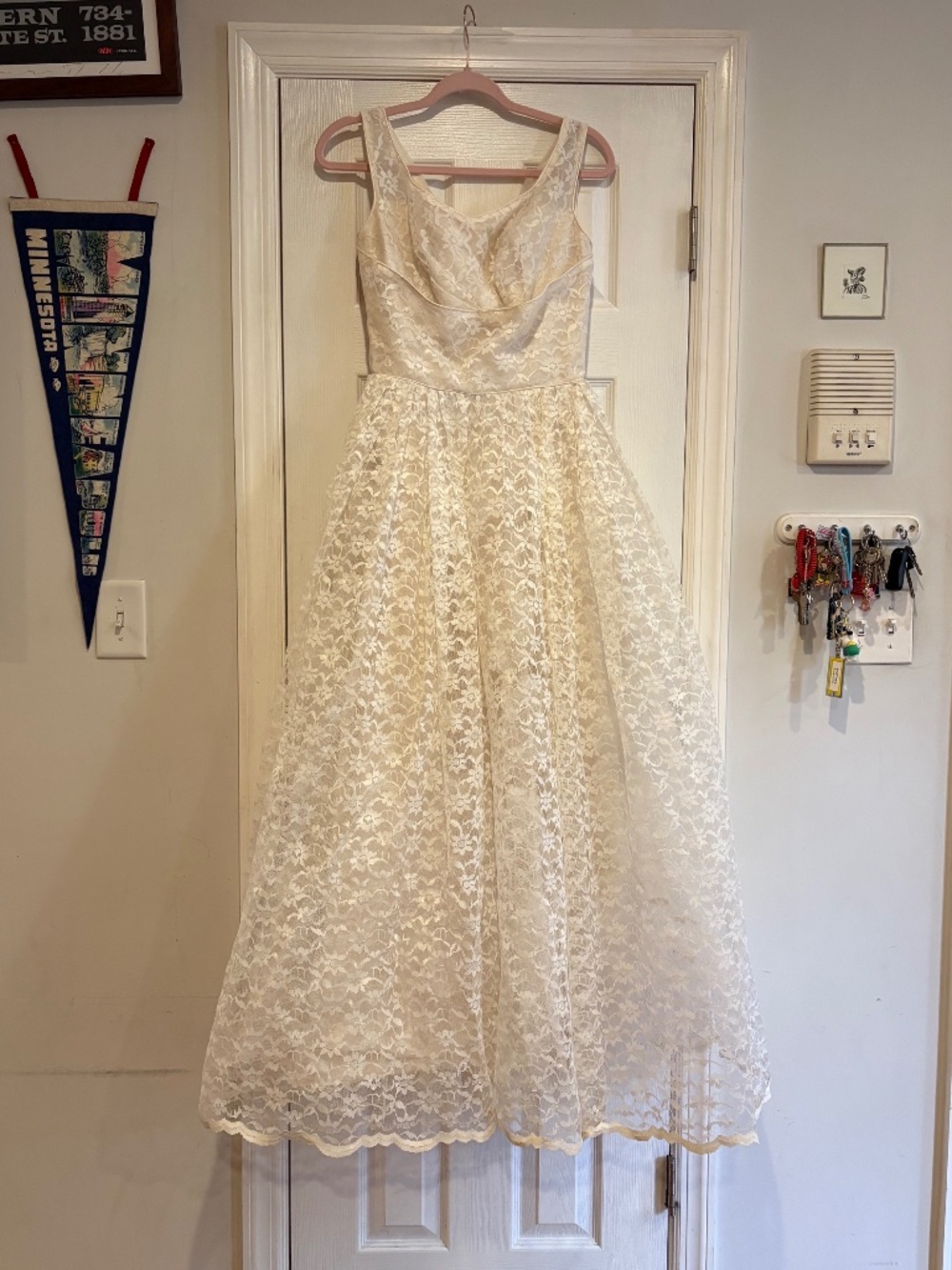 1950s Lace Wedding Dress